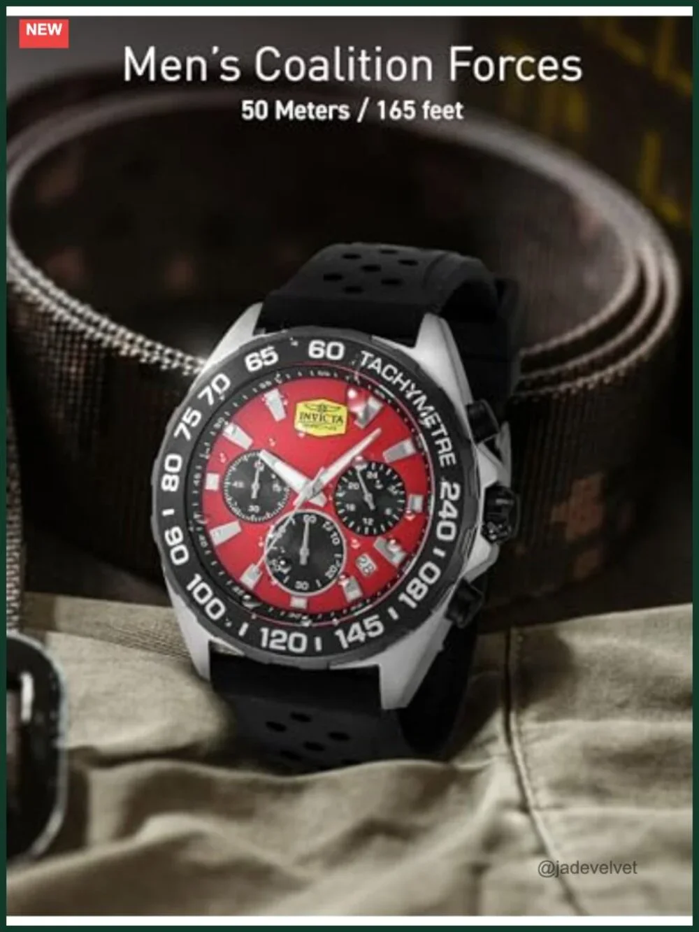 Invicta Racing Chronograph GMT Quartz Analog Watch 43mm